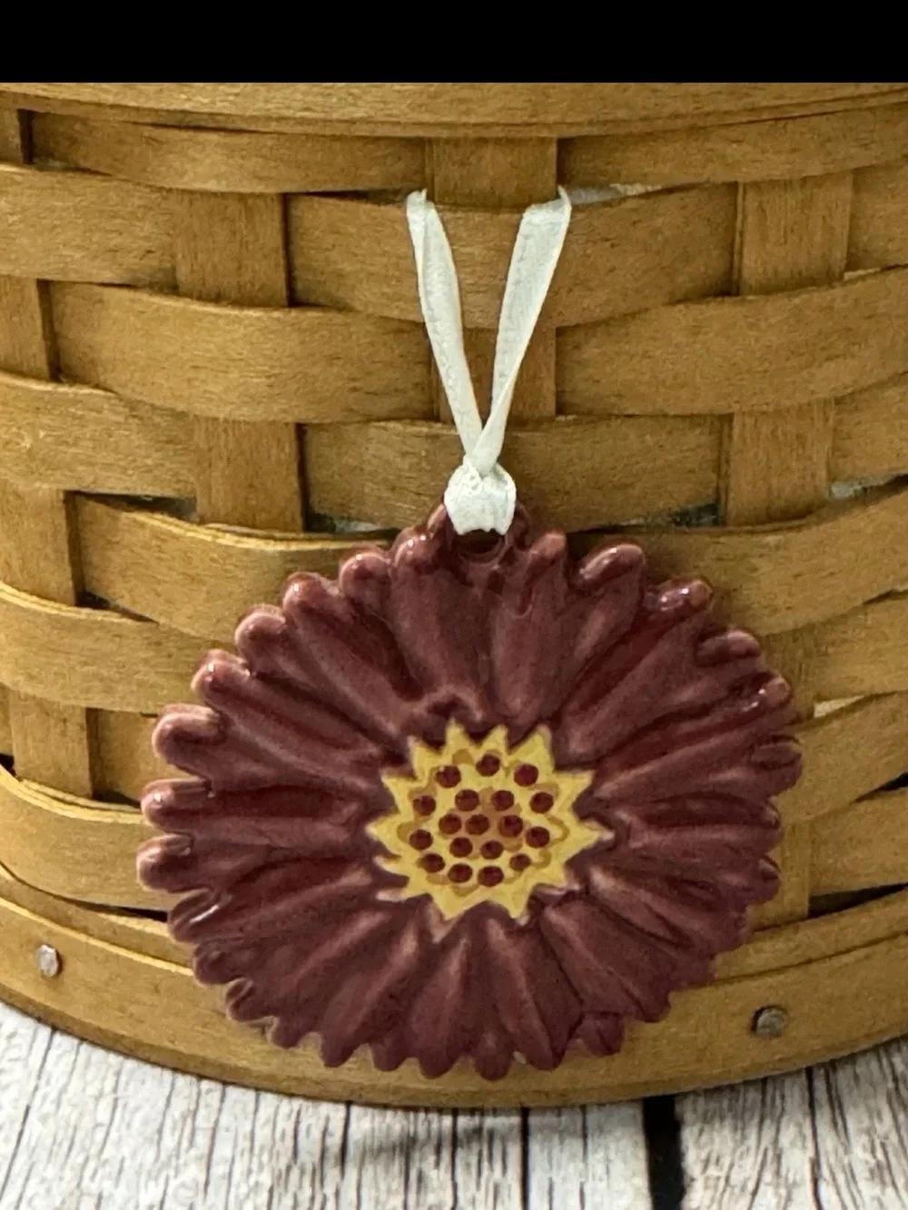 LONGABERGER 2004 Mother’s Day Essentials Basket Liner, Protector, Tie-on
